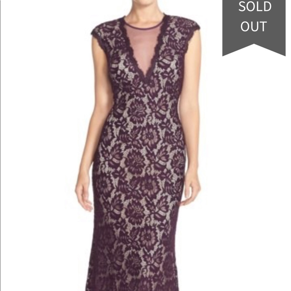 Betsey and adam plum sexy elegant dress.
